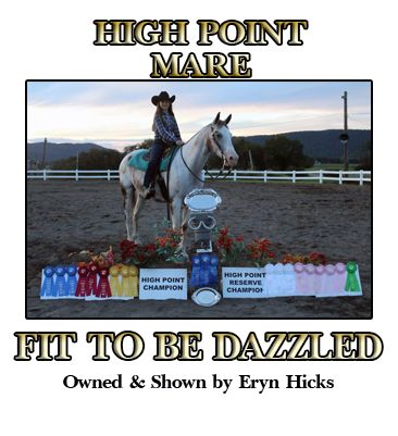 Most Versatile Horse & High Point Mare