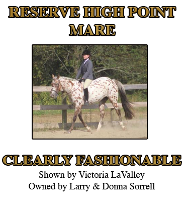 Reserve High Point Mare